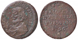 WAHRZECCHE ITALIANE - FOLIGNO - Pio VI (1775-1799) - Sampietrino 1796 CNI 16; Munt. 328 NC CU
 

BB/qBB