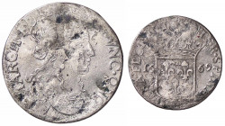 WAHRZECCHE ITALIANE - FOSDINOVO - Maria Maddalena Centurioni Malaspina (1667-1669) - Luigino 1669 CNI 33/6; MIR 51/2 RRR AG
 

MB