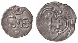 WAHRSAVOIA - Carlo Emanuele I (1580-1630) - Quarto di soldo (Aosta) MIR 680b R (MI g. 0,44)IV tipo
 IV tipo - 

qBB