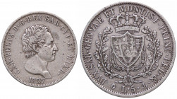 WAHRSAVOIA - Carlo Felice (1821-1831) - 5 Lire 1827 G Pag. 72; Mont. 64 AG Segnetti
 Segnetti

BB