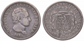 WAHRSAVOIA - Carlo Felice (1821-1831) - 2 Lire 1831 G Pag. 93; Mont. 87 NC AG
 

meglio di MB