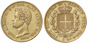 WAHRSAVOIA - Carlo Alberto (1831-1849) - 20 Lire 1834 T (ssz) Pag. 180a; Mont. 51 RR AU
 

BB