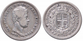 WAHRSAVOIA - Carlo Alberto (1831-1849) - 25 Centesimi 1833 T Pag. 332; Mont. 206 R AG
 

qBB