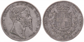 WAHRSAVOIA - Vittorio Emanuele II (1849-1861) - 5 Lire 1850 G Pag. 370; Mont. 41 R AG
 

qBB