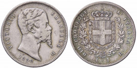 WAHRSAVOIA - Vittorio Emanuele II Re eletto (1859-1861) - Lira 1859 B Pag. 438; Mont. 110 R AG
 

MB/qBB