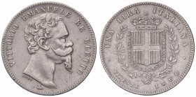 WAHRSAVOIA - Vittorio Emanuele II Re eletto (1859-1861) - Lira 1860 F Pag. 440; Mont. 115 AG
 

qBB