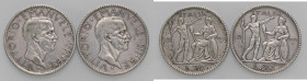WAHRSAVOIA - Vittorio Emanuele III (1900-1943) - 20 Lire 1927 e 1928 A VI Littore Pag. 672 e 673; Mont. 65 e 67 R AG
 

med. BB