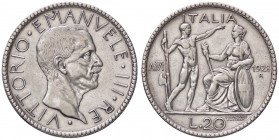 WAHRSAVOIA - Vittorio Emanuele III (1900-1943) - 20 Lire 1928 A VI Littore Pag. 673; Mont. 67 R AG
 

BB