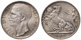 WAHRSAVOIA - Vittorio Emanuele III (1900-1943) - 10 Lire 1927 ** Biga Pag. 692a; Mont. 90 AG
 

qFDC