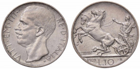 WAHRSAVOIA - Vittorio Emanuele III (1900-1943) - 10 Lire 1929 * Biga Pag. 694; Mont. 93 RR AG
 

BB+