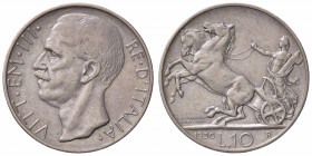 WAHRSAVOIA - Vittorio Emanuele III (1900-1943) - 10 Lire 1930 Biga Pag. 695; Mont. 95 R AG
 

BB+