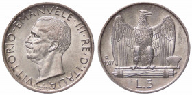 WAHRSAVOIA - Vittorio Emanuele III (1900-1943) - 5 Lire 1927 * Aquiletta Pag. 710; Mont. 119 AG
 

FDC