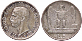 WAHRSAVOIA - Vittorio Emanuele III (1900-1943) - 5 Lire 1928 ** Aquiletta Pag. 711a; Mont. 122 RR AG
 

BB+