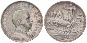 WAHRSAVOIA - Vittorio Emanuele III (1900-1943) - 2 Lire 1910 Quadriga lenta Pag. 733; Mont. 148 R AG
 

MB+/qBB