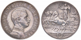 WAHRSAVOIA - Vittorio Emanuele III (1900-1943) - 2 Lire 1912 Quadriga lenta Pag. 735; Mont. 150 AG
 

BB+