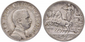WAHRSAVOIA - Vittorio Emanuele III (1900-1943) - 2 Lire 1912 Quadriga lenta Pag. 735; Mont. 150 AG
 

BB