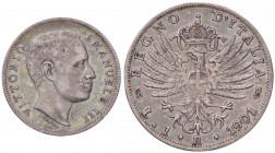 WAHRSAVOIA - Vittorio Emanuele III (1900-1943) - Lira 1901 Aquila Pag. 763; Mont. 188 AG
 

BB+