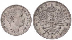 WAHRSAVOIA - Vittorio Emanuele III (1900-1943) - Lira 1902 Aquila Pag. 764; Mont. 189 AG
 

BB+