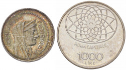 WAHRREPUBBLICA ITALIANA - Repubblica Italiana (monetazione in lire) (1946-2001) - 1.000 Lire 1970 - Roma Capitale Mont. 6 AG Bella patina
 Bella pati...