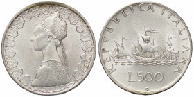 WAHRREPUBBLICA ITALIANA - Repubblica Italiana (monetazione in lire) (1946-2001) - 500 Lire 1958 - Caravelle Mont. 2 AG
 

FDC