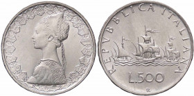 WAHRREPUBBLICA ITALIANA - Repubblica Italiana (monetazione in lire) (1946-2001) - 500 Lire 1960 - Caravelle Mont. 5 AG
 

FDC