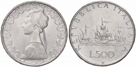 WAHRREPUBBLICA ITALIANA - Repubblica Italiana (monetazione in lire) (1946-2001) - 500 Lire 1967 - Caravelle Mont. 11 AG
 

FDC