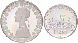 WAHRREPUBBLICA ITALIANA - Repubblica Italiana (monetazione in lire) (1946-2001) - 500 Lire 1991 - Caravelle Mont. 26 AG
 

FS