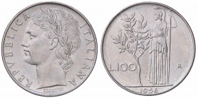 WAHRREPUBBLICA ITALIANA - Repubblica Italiana (monetazione in lire) (1946-2001) - 100 Lire 1956 Mont. 6 AC
 

qFDC