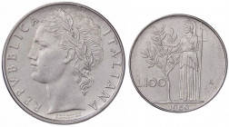 WAHRREPUBBLICA ITALIANA - Repubblica Italiana (monetazione in lire) (1946-2001) - 100 Lire 1960 Mont. 10 AC
 

SPL-FDC