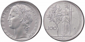 WAHRREPUBBLICA ITALIANA - Repubblica Italiana (monetazione in lire) (1946-2001) - 100 Lire 1981 R AC Conio decentrato
 Conio decentrato

qFDC