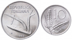 WAHRREPUBBLICA ITALIANA - Repubblica Italiana (monetazione in lire) (1946-2001) - 10 Lire 1965 Mont. 14 IT
 

FDC