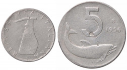 WAHRREPUBBLICA ITALIANA - Repubblica Italiana (monetazione in lire) (1946-2001) - 5 Lire 1956 Mont. 8 RR IT
 

MB