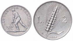 WAHRREPUBBLICA ITALIANA - Repubblica Italiana (monetazione in lire) (1946-2001) - 2 Lire 1946 Mont. 3 R IT Colpetto
 Colpetto

qSPL