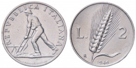 WAHRREPUBBLICA ITALIANA - Repubblica Italiana (monetazione in lire) (1946-2001) - 2 Lire 1946 Mont. 3 R IT Tracce di pulitura
 Tracce di pulitura

...
