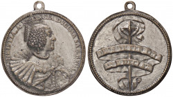 WAHRMEDAGLIE - SAVOIA - Cristina di Francia Duchessa di Savoia (moglie di Vittorio Amedeo I, detta "Madama Reale") - Medaglia 1635 U. di S. pag. 137 n...