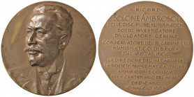 WAHRMEDAGLIE - SAVOIA - Vittorio Emanuele III (1900-1943) - Medaglia 1908 - A Solone Ambrosoli AE Ø 55 Colpetto
 Colpetto

qSPL