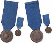 WAHRMEDAGLIE - SAVOIA - Vittorio Emanuele III (1900-1943) - Medaglia Al valore militare Bramb. 581A AE Opus: Ferraris Ø 35 Con mignon
 Con mignon

...