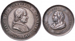 WAHRMEDAGLIE - PAPALI - Pio IX (1846-1866) - Medaglia AG Ø 25 Appiccagnolo rimosso
 Appiccagnolo rimosso

BB-SPL