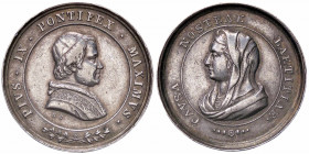 WAHRMEDAGLIE - PAPALI - Pio IX (1846-1866) - Medaglia AG Ø 25 Colpetto
 Colpetto

BB+