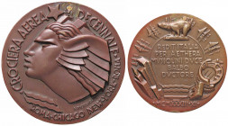 WAHRMEDAGLIE - FASCISTE - Medaglia 1933 A. XI - Crociera Atlantica del decennale Cas. XI/15 AE Opus: Morbiducci Ø 60 Foro otturato
 Foro otturato

...