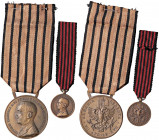 WAHRMEDAGLIE - FASCISTE - Medaglia A. XVII - Spedizione in Albania Bini 138 AE Opus: Jhonson Ø 32 Con mignon
 Con mignon

qFDC