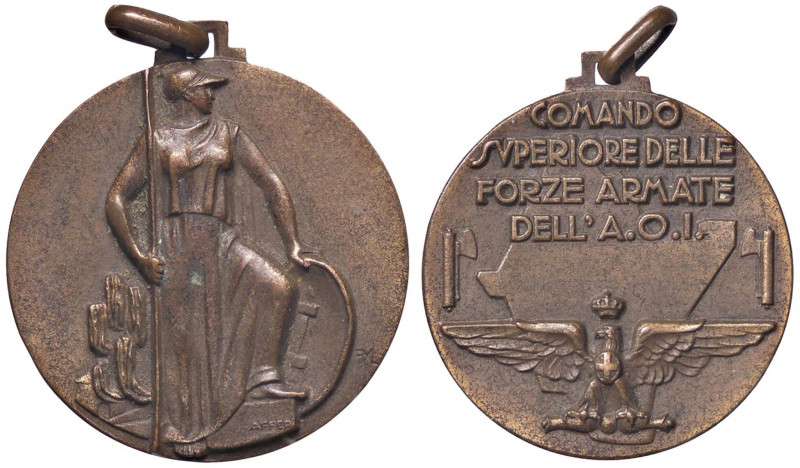 WAHRMEDAGLIE - FASCISTE - Medaglia A.O.I - Comando superiore delle forze armate ...