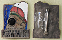 WAHRMEDAGLIE - FASCISTE - Distintivo 1936 A. XIII - Gazzetta del popolo, crociera estiva R FE
 

SPL