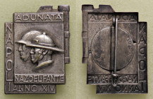 WAHRMEDAGLIE - FASCISTE - Distintivo A. XIV - Napoli, adunata nazionale del fante FE mm 28x38
mm 28x38 -

SPL