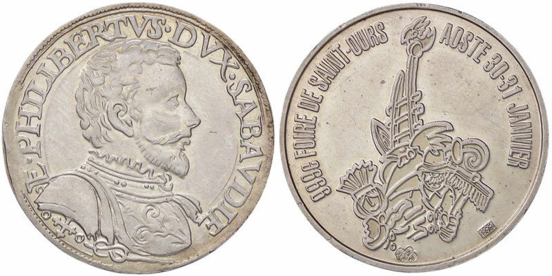 WAHRMEDAGLIE - REPUBBLICA - Medaglia Aosta, fiera di Sant'Orso (AG g. 15,53) Ø 3...
