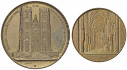 WAHRMEDAGLIE ESTERE - BELGIO - Leopoldo I (1831-1865) - Medaglia 1839 - Bruxelles, chiesa dei Santi Michel e Gudule MD Ø 59 Colpetti
 Colpetti

SPL...