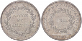 WAHRMEDAGLIE ESTERE - FRANCIA - Luigi XVI (1774-1792) - Gettone 1788 AG Sigillata PCGS MS55
Sigillata PCGS MS55

SPL