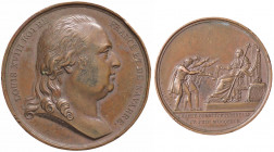 WAHRMEDAGLIE ESTERE - FRANCIA - Luigi XVIII (1814-1824) - Medaglia 1814 - Carta Costituzionale AE Opus: Andrieu Ø 40 Colpetti
 Colpetti

BB+