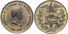WAHRMEDAGLIE ESTERE - FRANCIA - Napoleone III (1852-1870) - Medaglia 1869 - Centenario della nascita di Napoleone MD Ø 51
 

qSPL