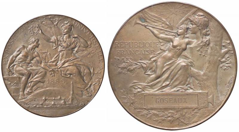 WAHRMEDAGLIE ESTERE - FRANCIA - Terza Repubblica (1870-1940) - Medaglia 1889 - G...